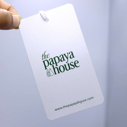 Linen Textured Hang Tags for Garments & Handmade Products