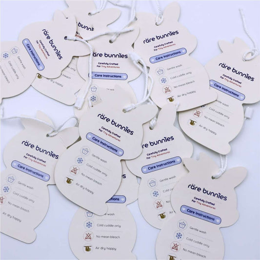 Custom Shape Hangtags for Garments & Handcraft
