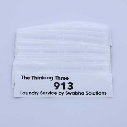 Sew-On Laundry Label - Black Washable Print