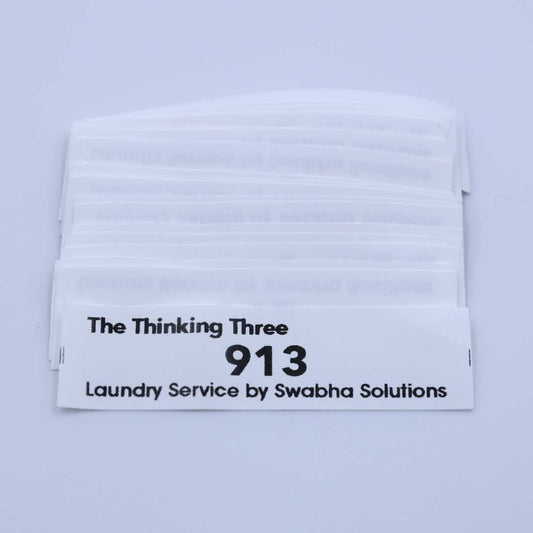 Sew-On Laundry Label - Black Washable Print