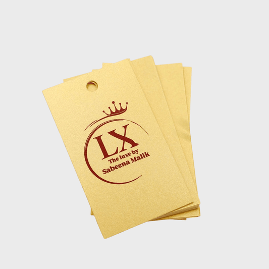 Luxury Metallic Gold & Silver Hangtags