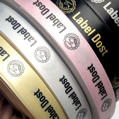 Luxury Customized Satin Ribbon with Logo