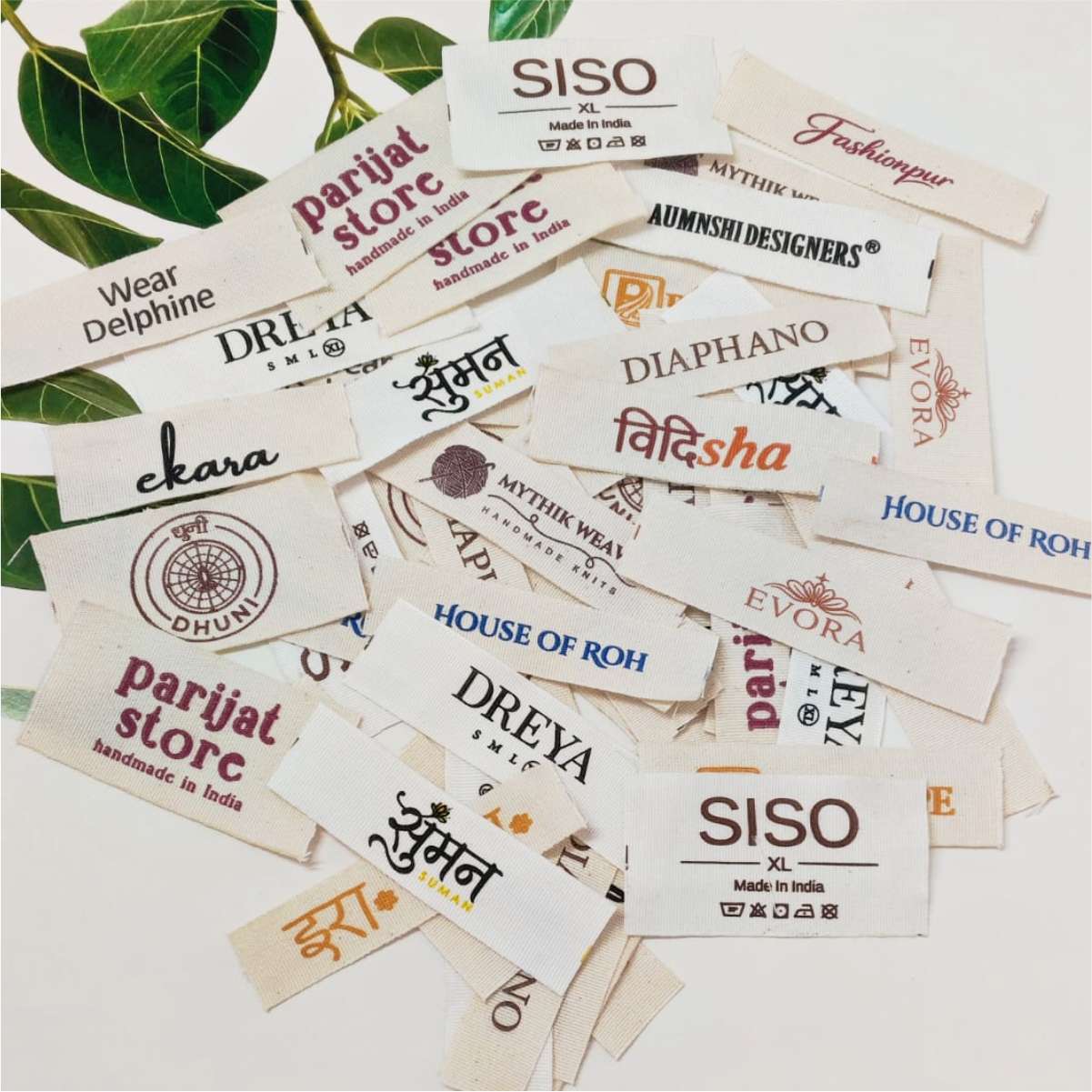 Eco-Friendly Sew-On Soft Cotton Labels