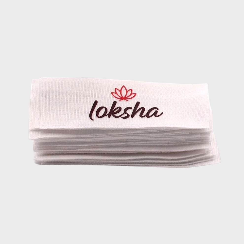 Nano-Polymer Printed Cotton Label for Garments