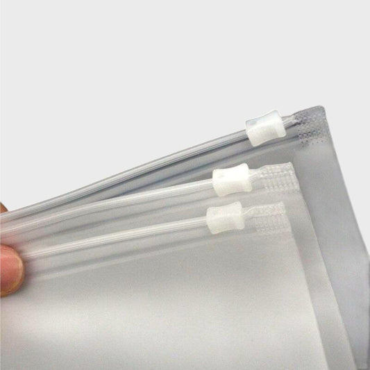Plain Frosted Zipper Bags for Garment Packing