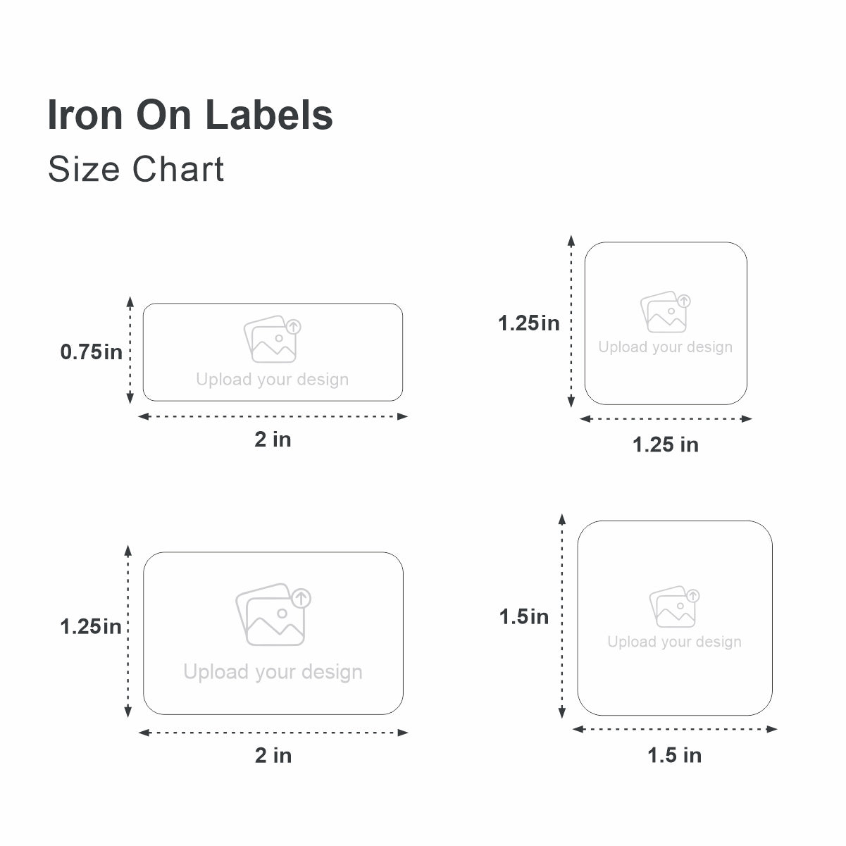 Custom Iron on Labels for T-Shirts & Garments