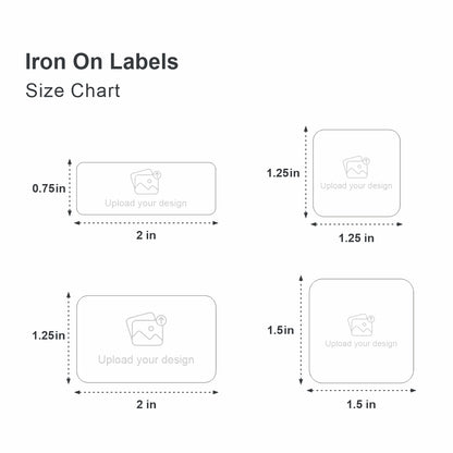 Custom Iron on Labels for T-Shirts & Garments