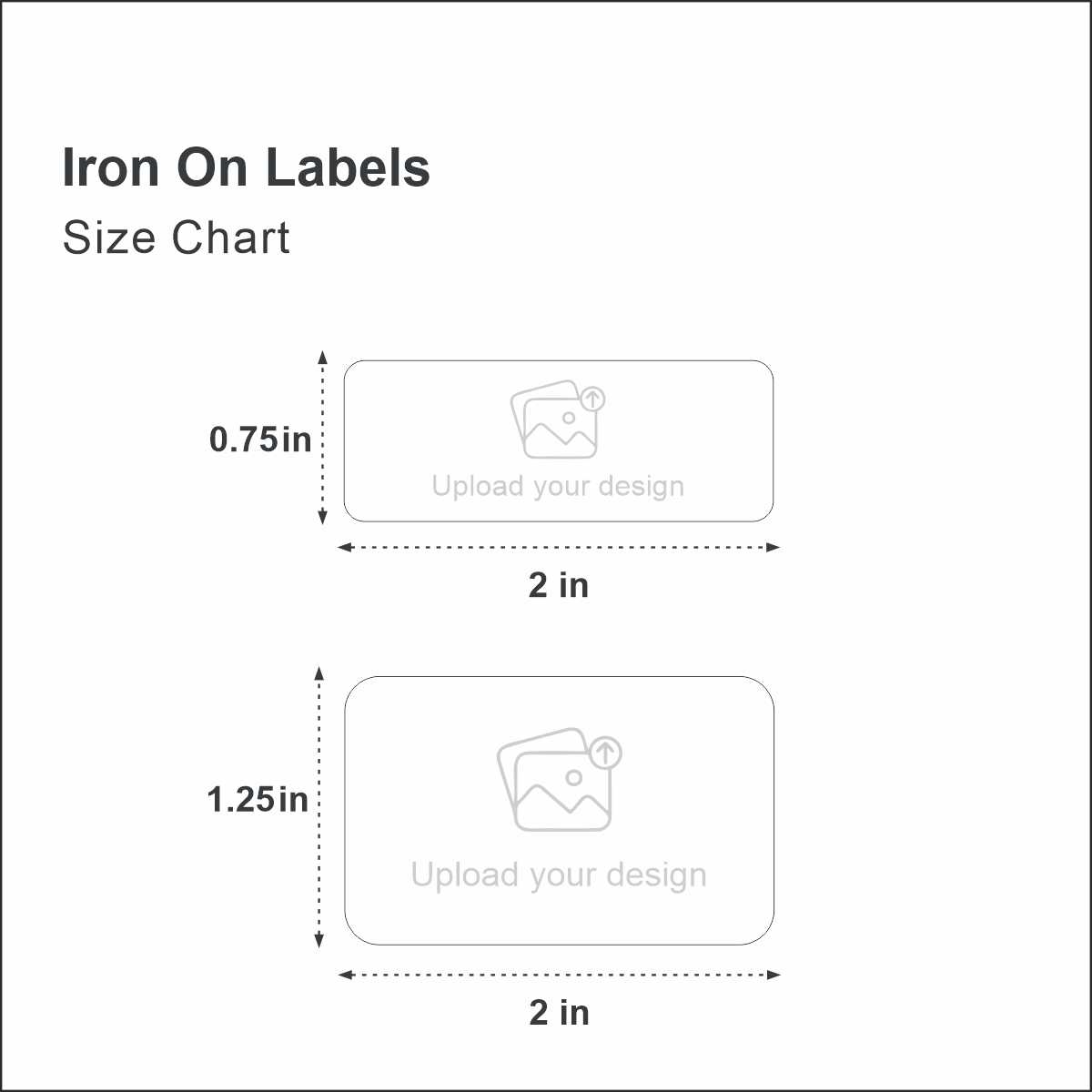 Custom Iron on Labels for T-Shirts & Garments