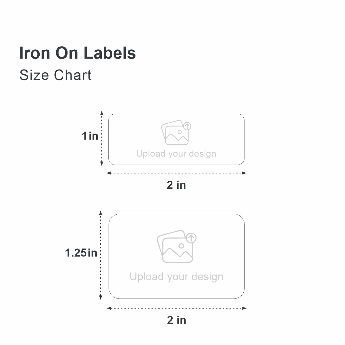 Custom Iron on Labels for T-Shirts & Garments