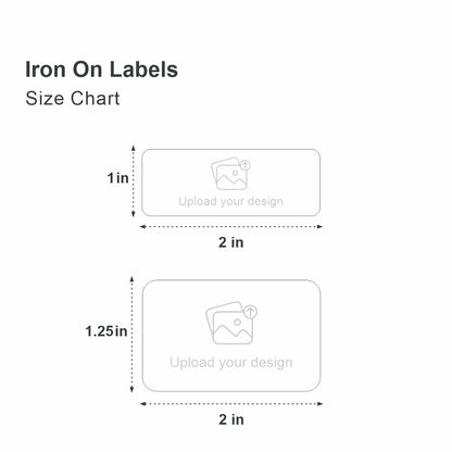 Custom Iron on Labels for T-Shirts & Garments