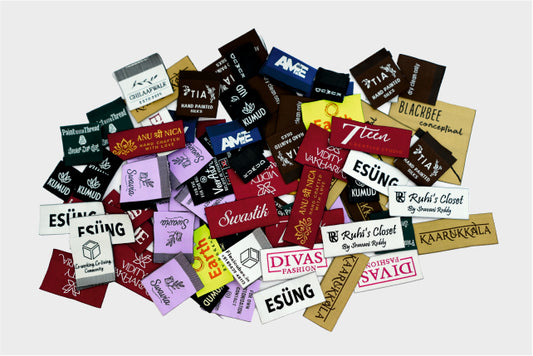 Garment & Handcraft Woven Clothing Labels - Multi Color (Pack of 1000 Pcs)