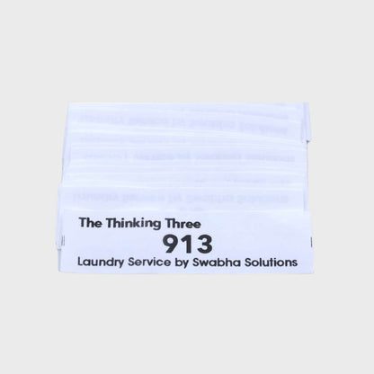 Sew-On Laundry Label - Black Washable Print