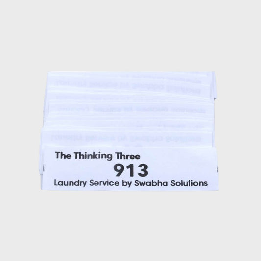 Sew-On Laundry Label - Black Washable Print