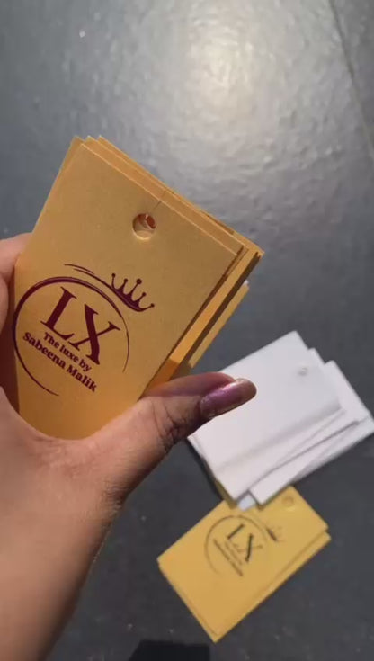 Luxury Metallic Gold & Silver Hangtags