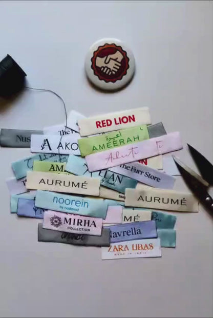 Printed Labels for Handcraft & Clothing - Single Color