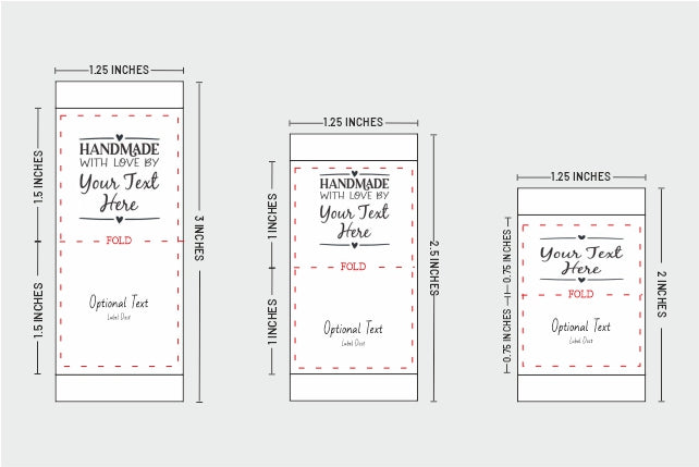 Printed Labels for Handcraft & Clothing - Single Color