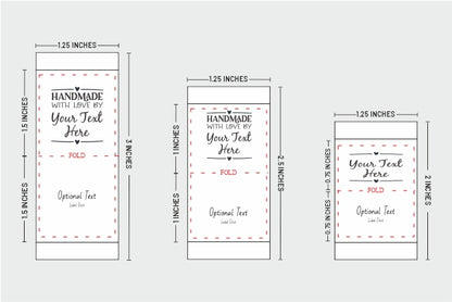 Printed Labels for Handcraft & Clothing - Single Color