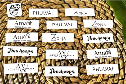 No-Sew Clothing Labels (Iron On)