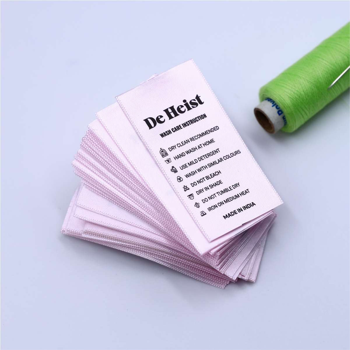 Custom Printed Wash Care Labels for Clothing