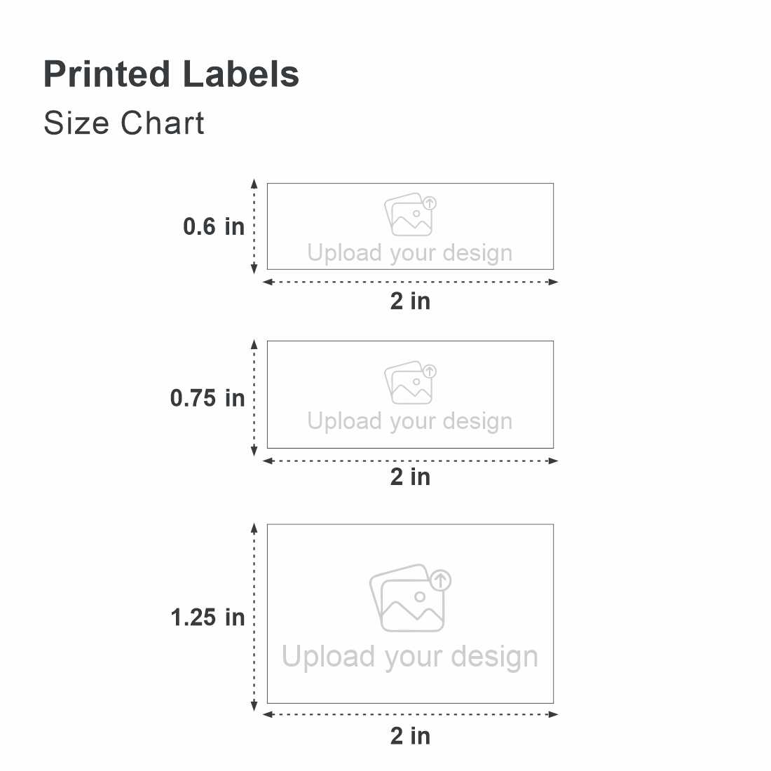 Printed Labels for Handcraft & Clothing - Single Color