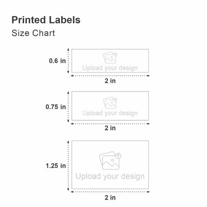 Printed Labels for Handcraft & Clothing - Single Color