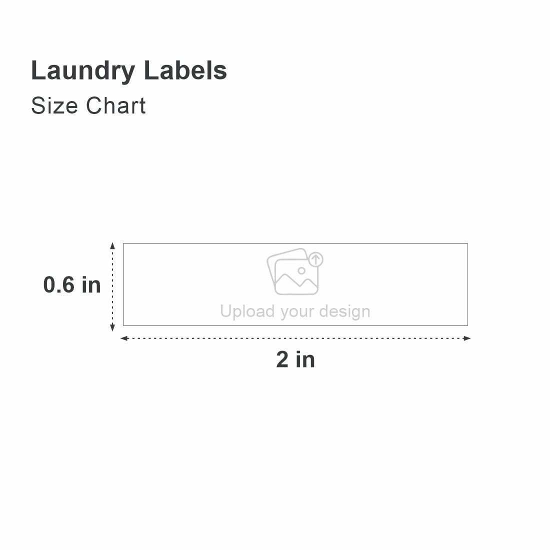 Sew-On Laundry Label - Black Washable Print