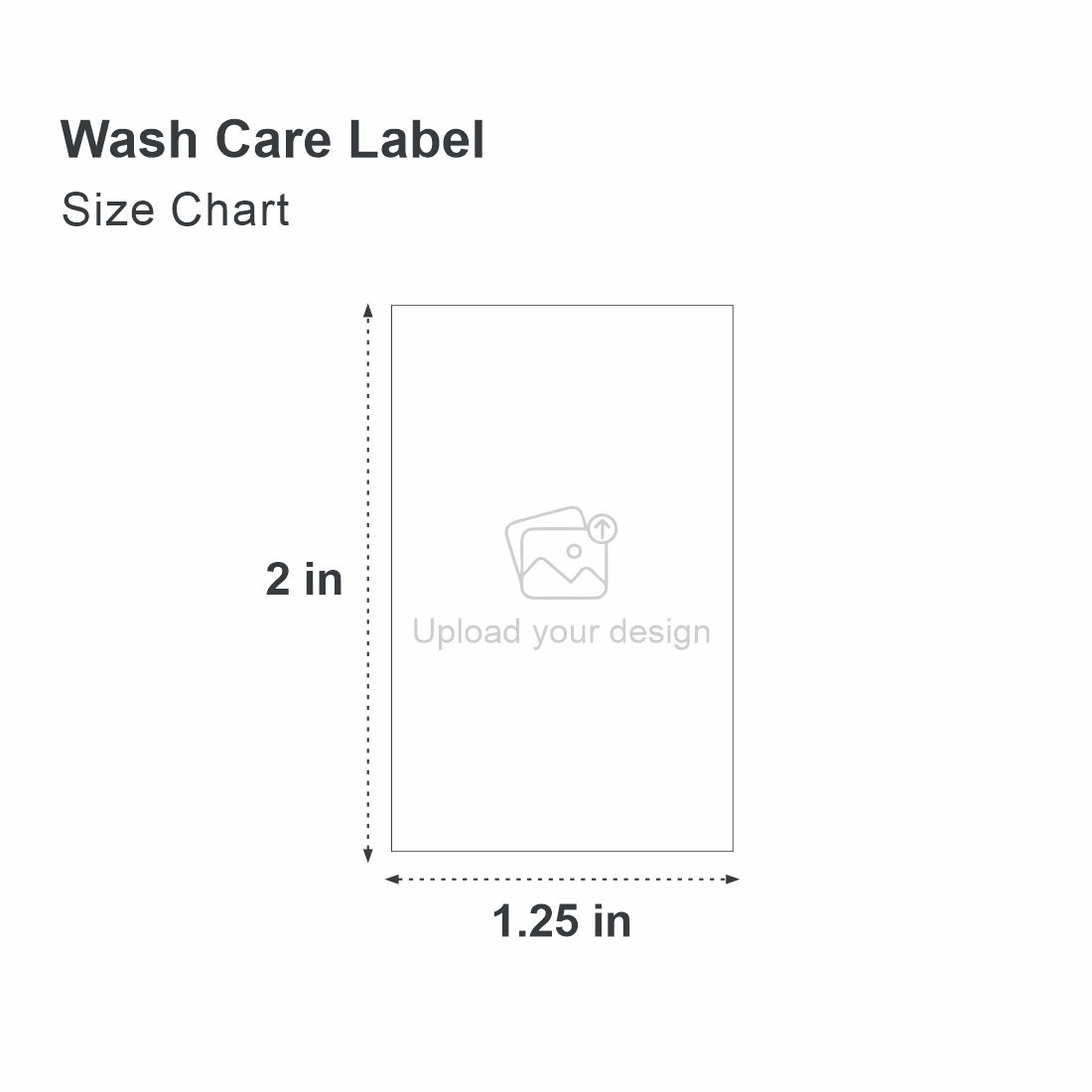 Personalized Wash Care Label - Black Washable Print