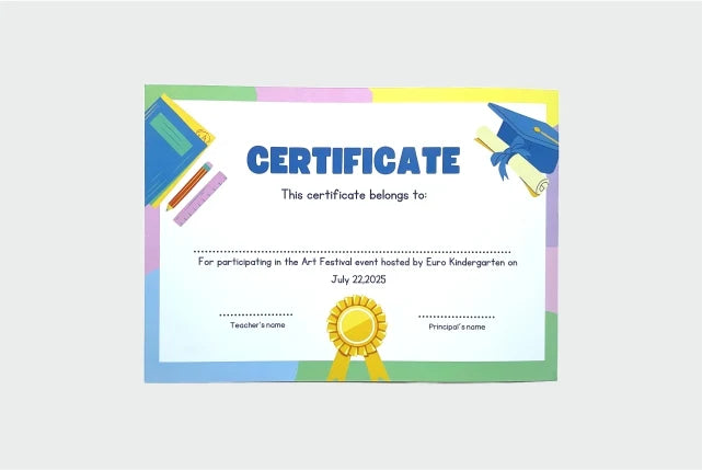 Custom Certificates (Pack of 25)