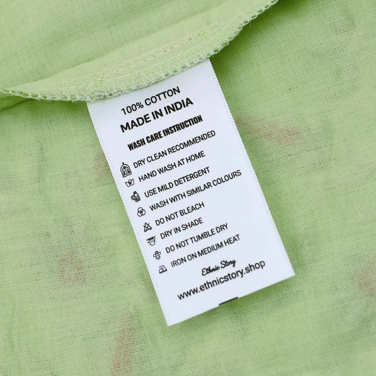 Custom Printed Wash Care Labels for Clothing