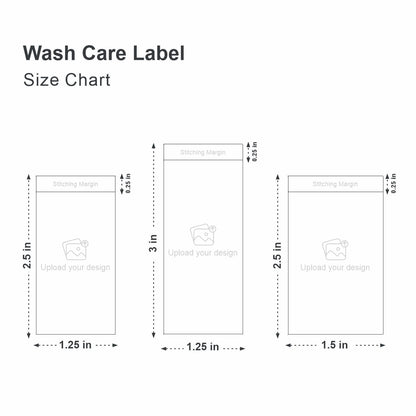 Custom Printed Wash Care Labels for Clothing